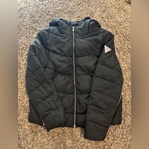 Black Guess Winter Coat